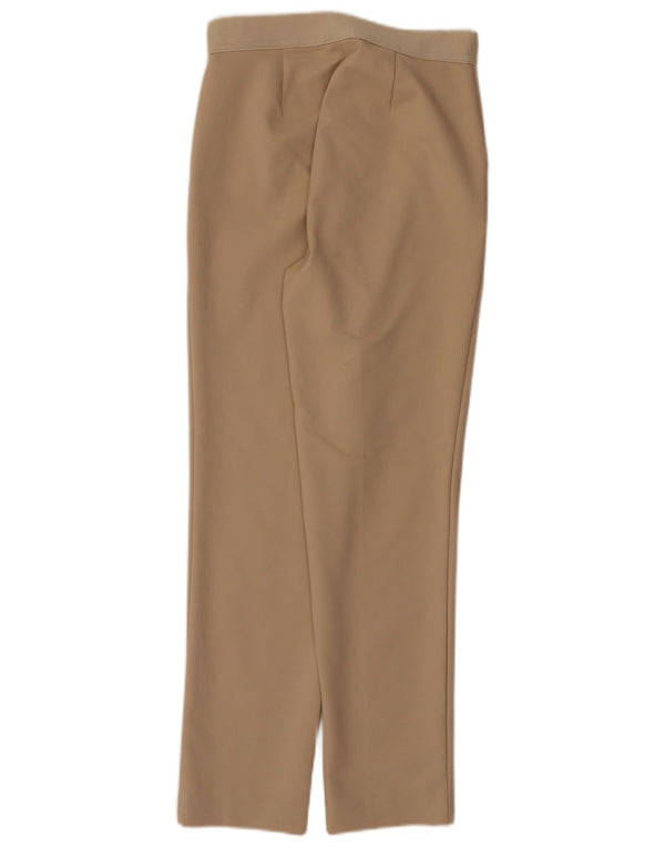 Marks & Spencer Womens Tapered Casual Trousers UK 8 Small W28 L27 Beige
