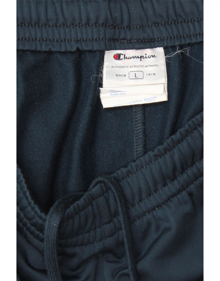 Champion Mens Tracksuit Trousers Large Navy Blue Polyester
