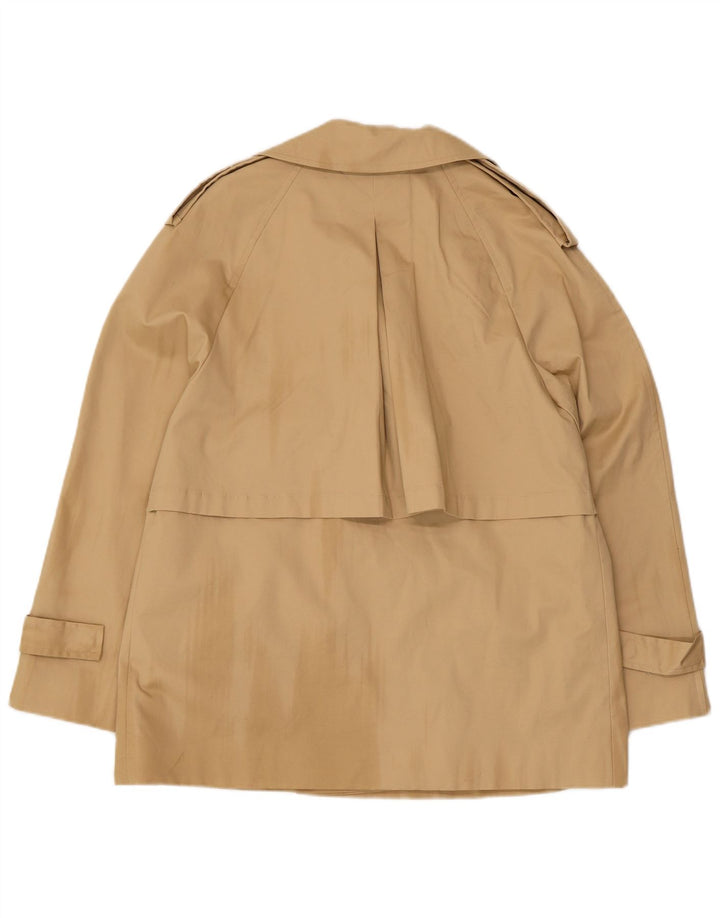 Marks & Spencer Mens Trench Coat UK 10 Small Beige Cotton