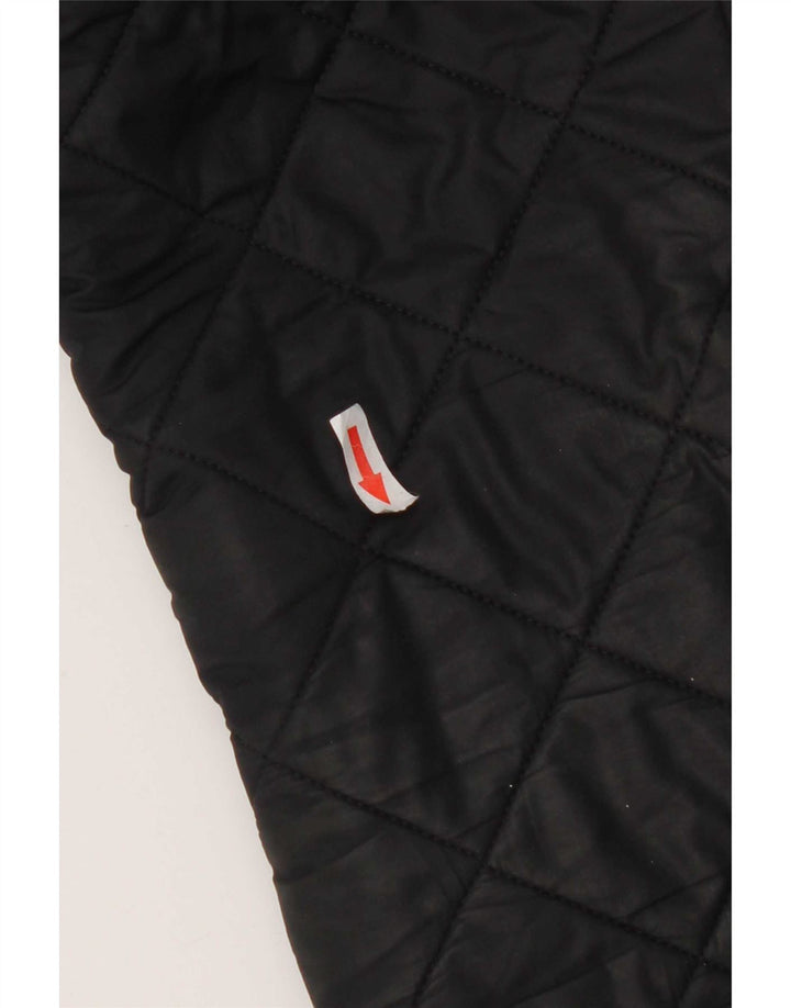 Barbour Mens Quilted Jacket UK 36 Small Navy Blue Polyester