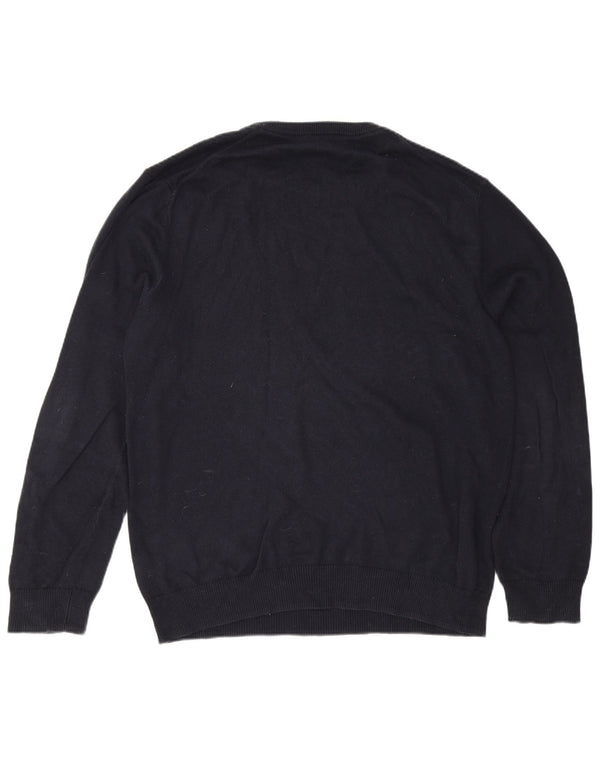 Crew Clothing Mens Crew Neck Jumper Sweater XL Navy Blue Cotton