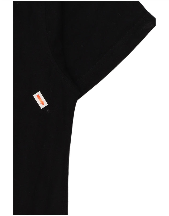 JOE BROWNS Mens Graphic T-Shirt Top UK 39/41 Medium Black Cotton