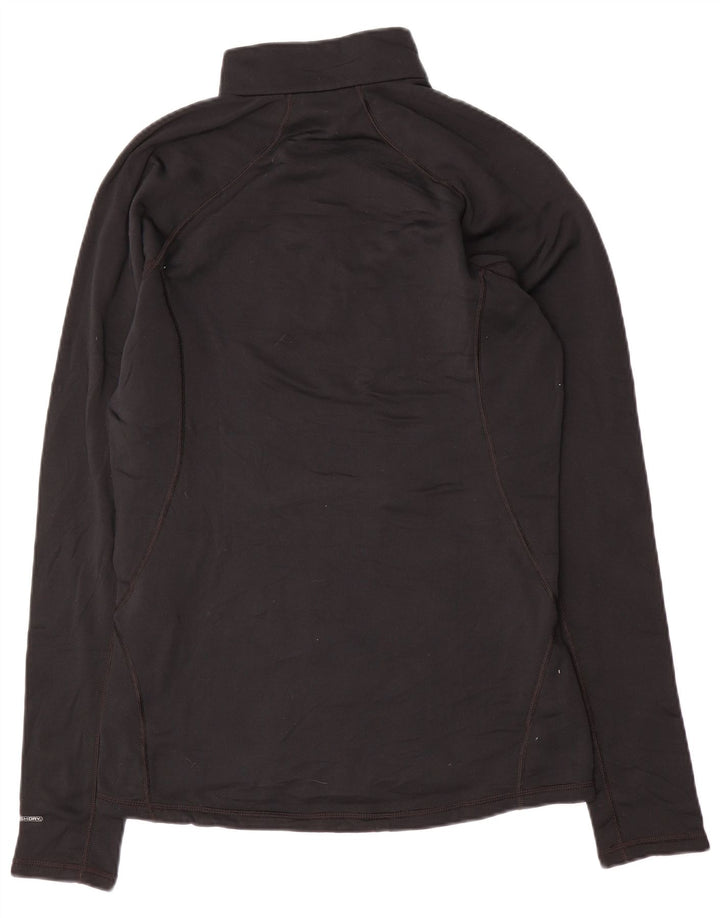 The North Face Mens Zip Neck Regular Fit Top Long Sleeve Medium Black