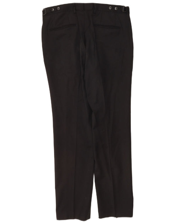 Hugo Boss Mens Straight Chino Trousers IT 50 Large W34 L32 Black
