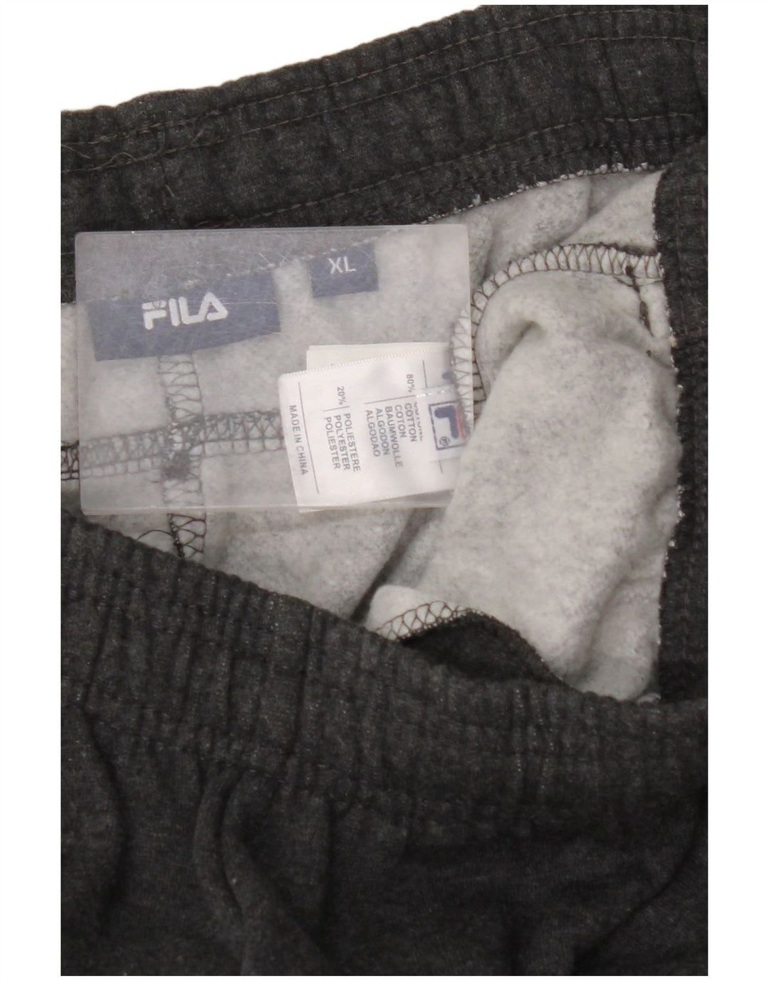 FILA Mens Tracksuit Trousers XL  Grey Cotton