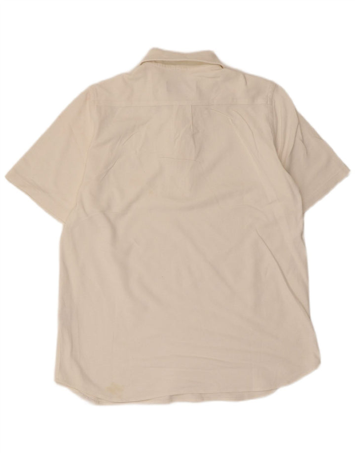 Fred Perry Mens Polo Shirt Medium White Cotton