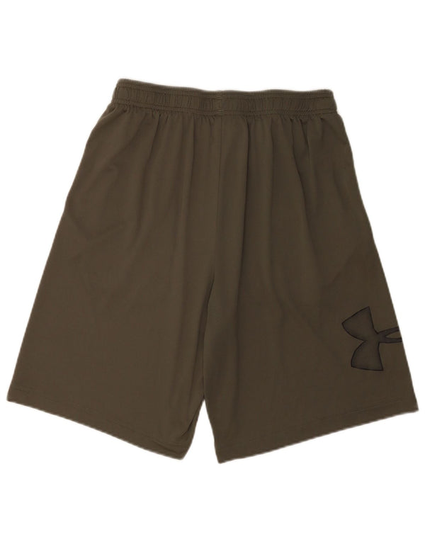 Under Armour Mens Heat Gear Graphic Sport Shorts Medium Green Sports