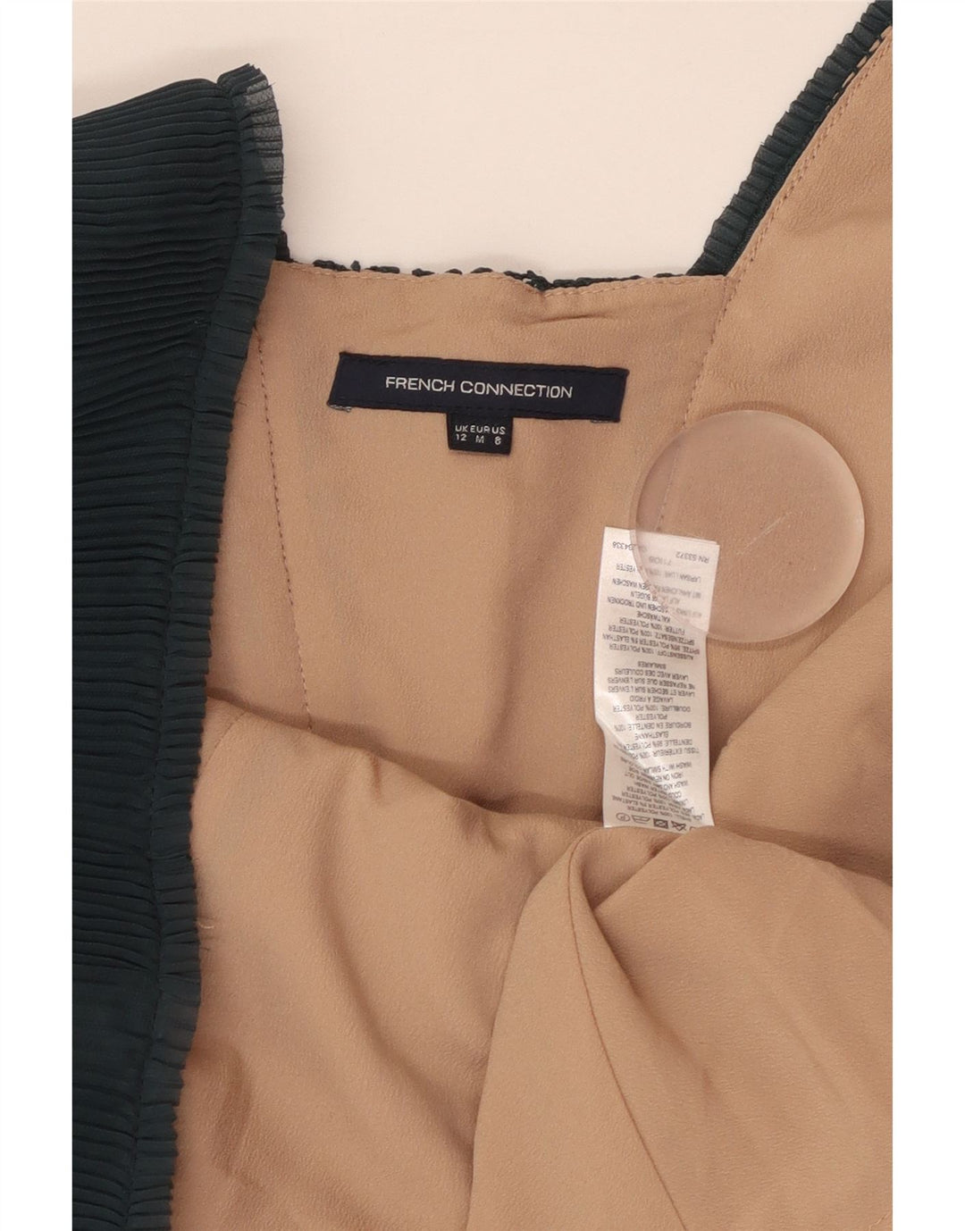 FRENCH CONNECTION Womens Sleeveless A-Line Dress UK 12 Medium  Green