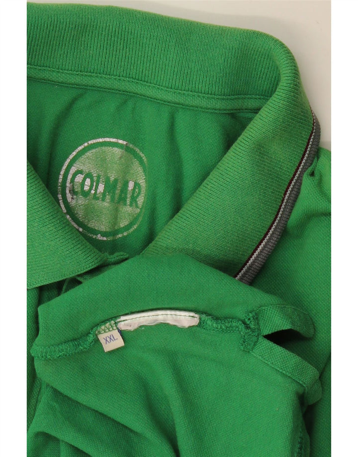 COLMAR Mens Graphic Polo Shirt 2XL Green