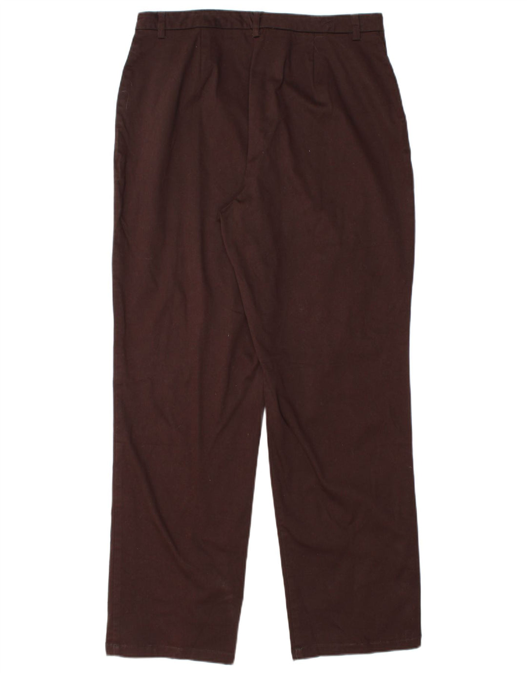 EDDIE BAUER Womens Straight Chino Trousers US 12 Large W32 L30 Brown