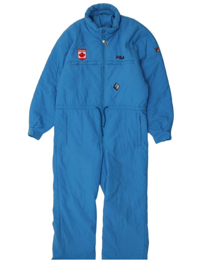 Fila Mens Hooded Ski Jumpsuit IT 54 Large Blue Polyamide