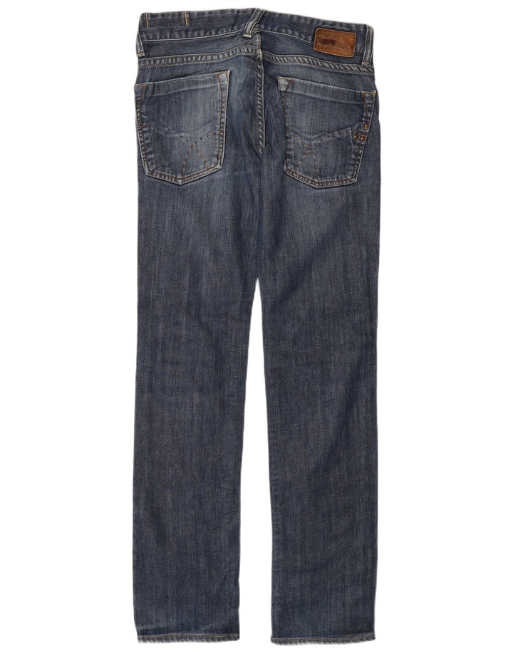 Gas Mens Slim Jeans W31 L34 Blue Cotton