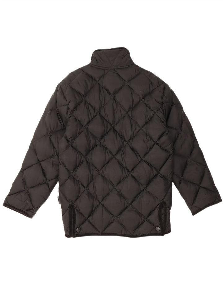 Asics Mens Padded Quilted Jacket UK 36 Small Black Polyamide