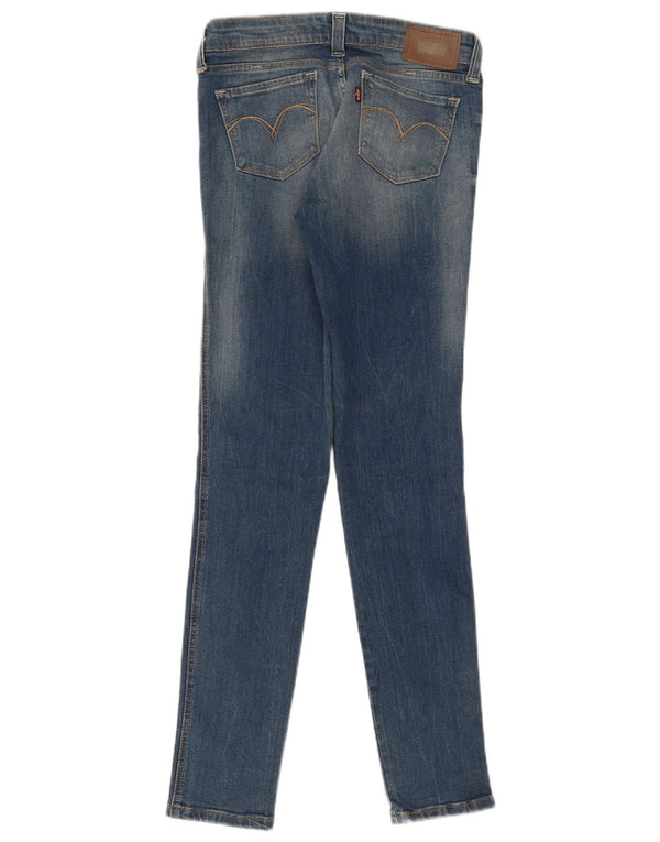 Levi's Womens Demi Curve Low Waist Skinny Jeans W27 L32 Blue