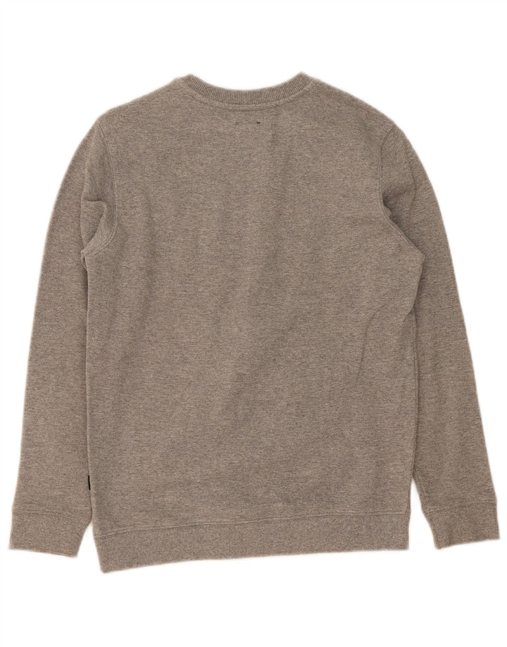 VANS Boys Graphic Sweatshirt Jumper 10-11 Years Medium Grey Cotton