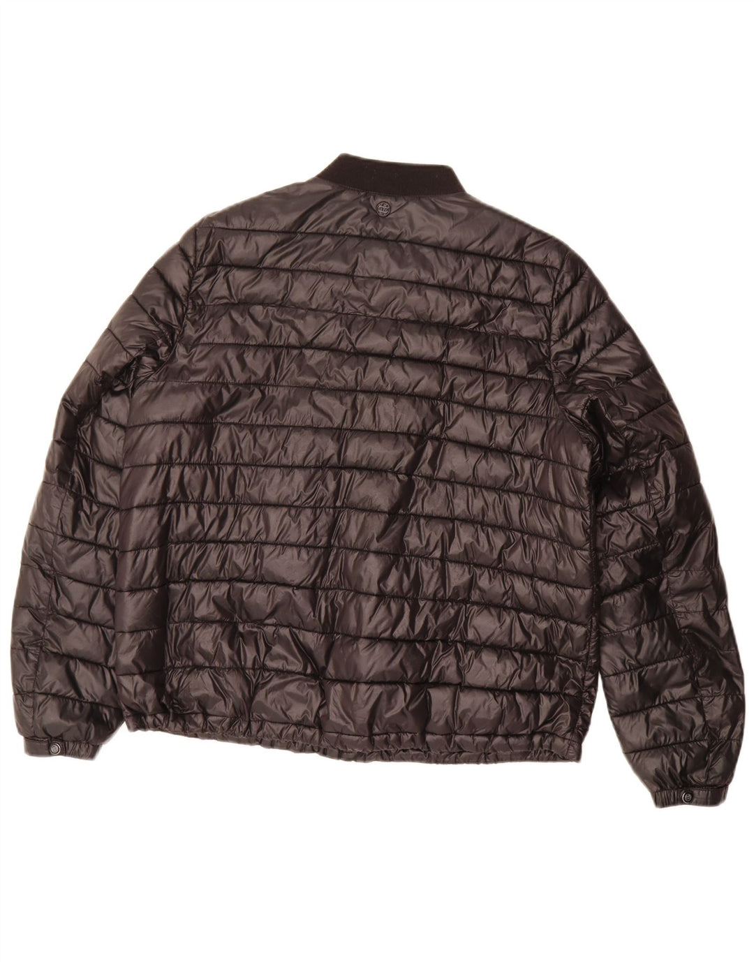 Massimo Dutti Womens Padded Jacket UK 16 Large Black Polyester