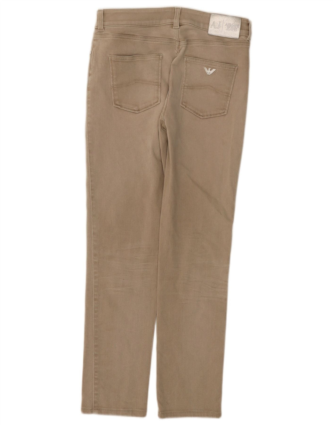 Armani Womens Slim Jeans W30 L28 Beige Cotton