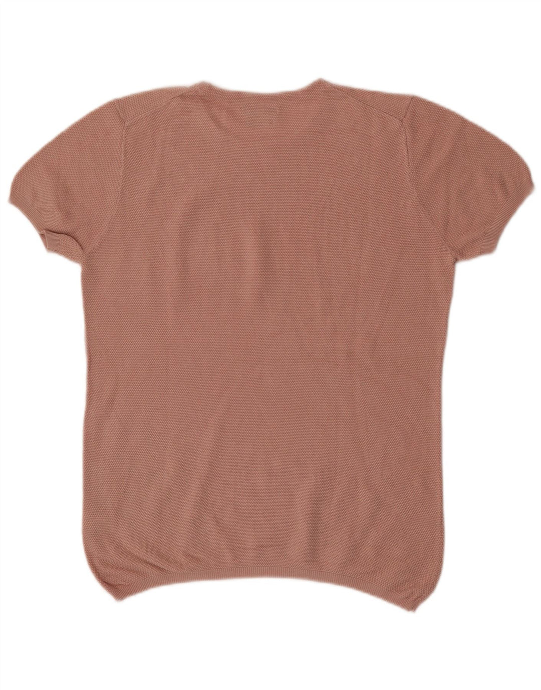 Massimo Dutti Womens Blouse Top UK 16 Large Pink Cotton