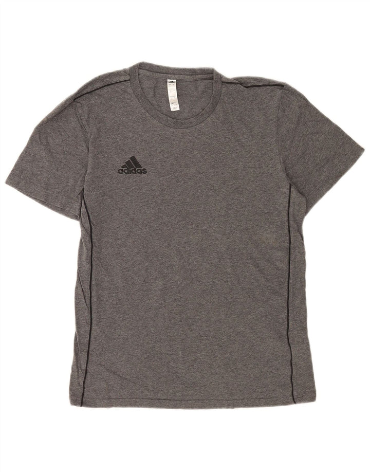 Adidas Mens T-Shirt Top Small Grey Cotton