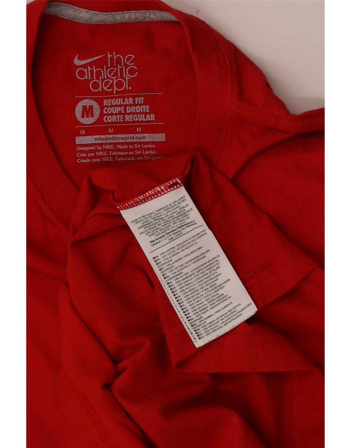 Nike Mens Regular Fit Vest Top Medium Red Cotton