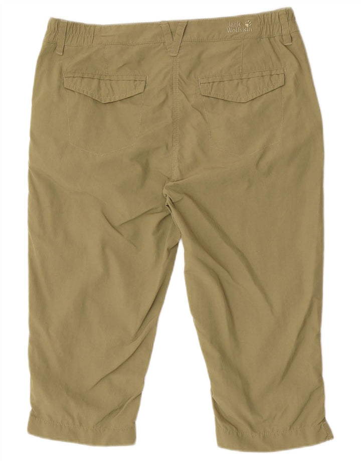 Jack Wolfskin Womens Bermuda Shorts UK 10 Small W32  Khaki Polyamide