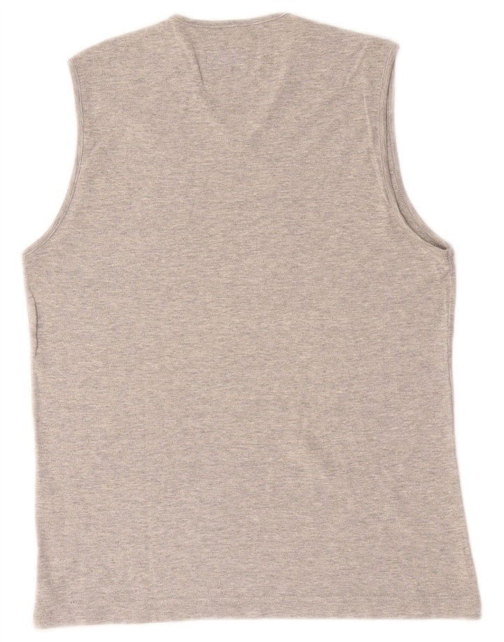 Rifle Womens Vest Top UK 14 Medium Grey Flecked Cotton