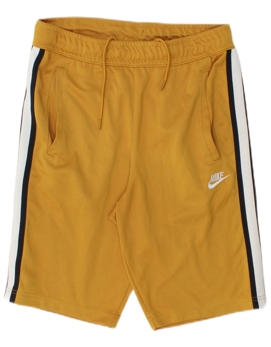 NIKE Mens Sport Shorts Small Yellow Colourblock