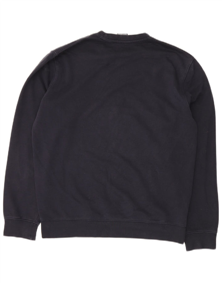 CHAMPION Mens Sweatshirt Jumper Large Navy Blue Cotton