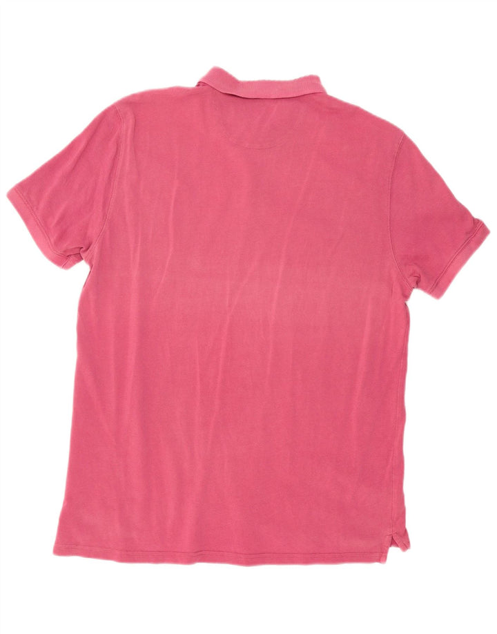 Massimo Dutti Mens Polo Shirt Medium Pink
