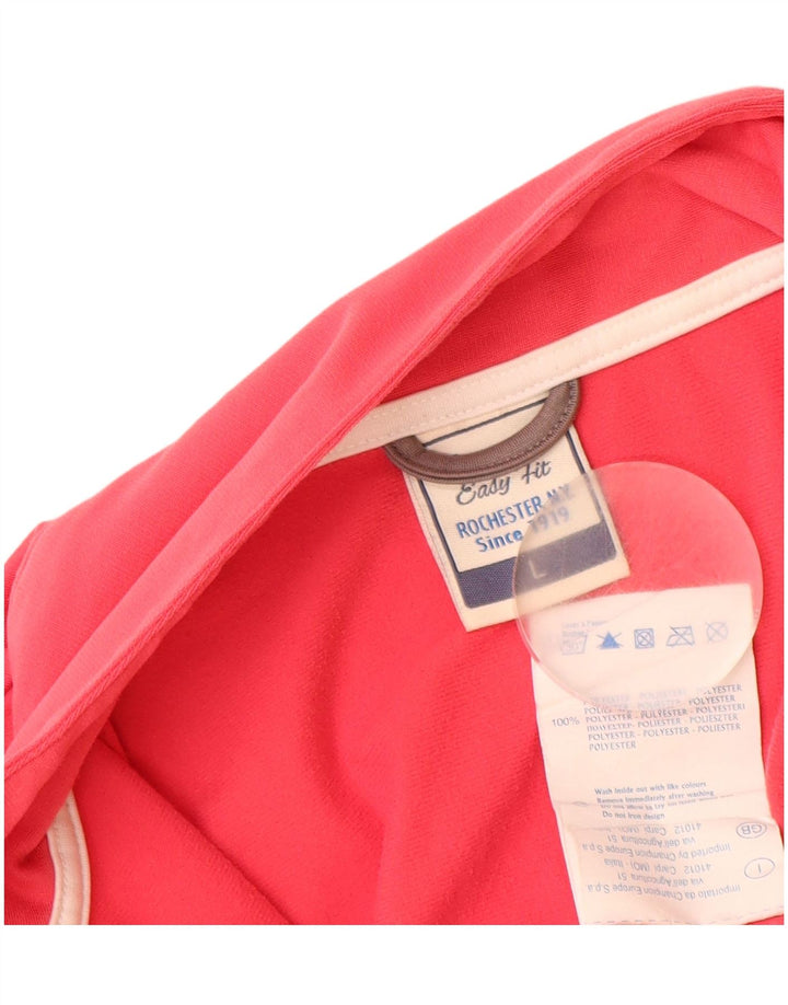 CHAMPION Womens NY Rochester Tracksuit Top Jacket UK 16 Large Pink