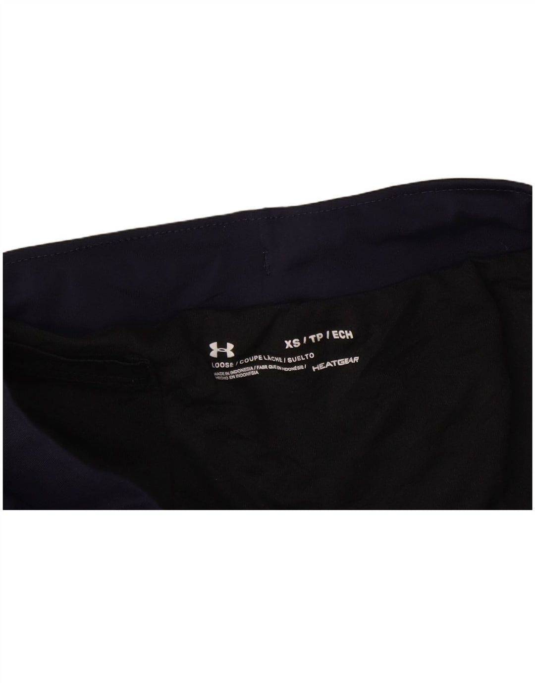 UNDER ARMOUR Womens Heat Gear Sport Shorts UK 4 XS Navy Blue