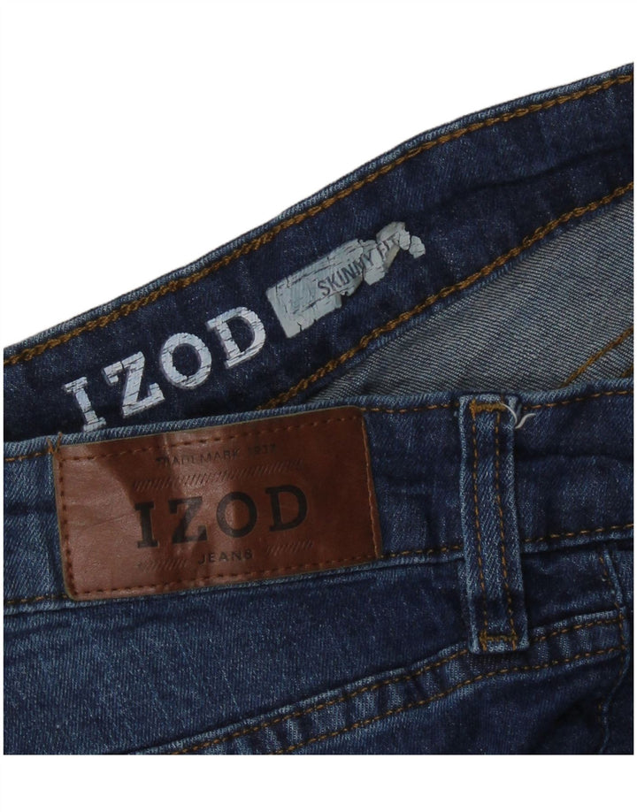 Izod Mens Skinny Jeans W34 L28 Blue