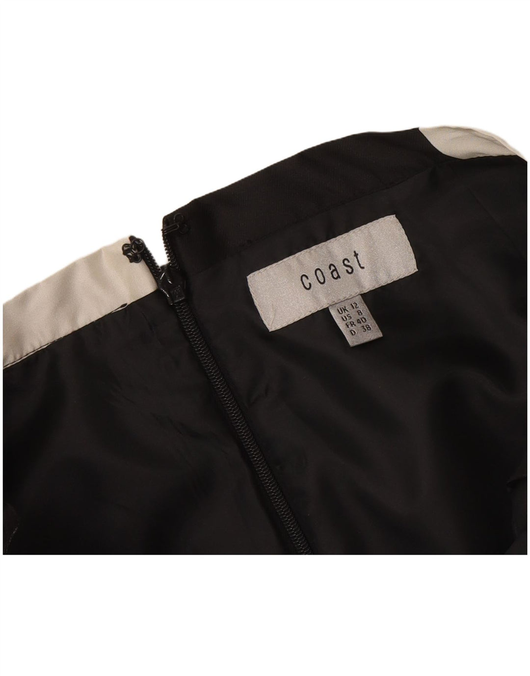 Coast Womens A-Line Skirt UK 12 Medium W30 Black Geometric