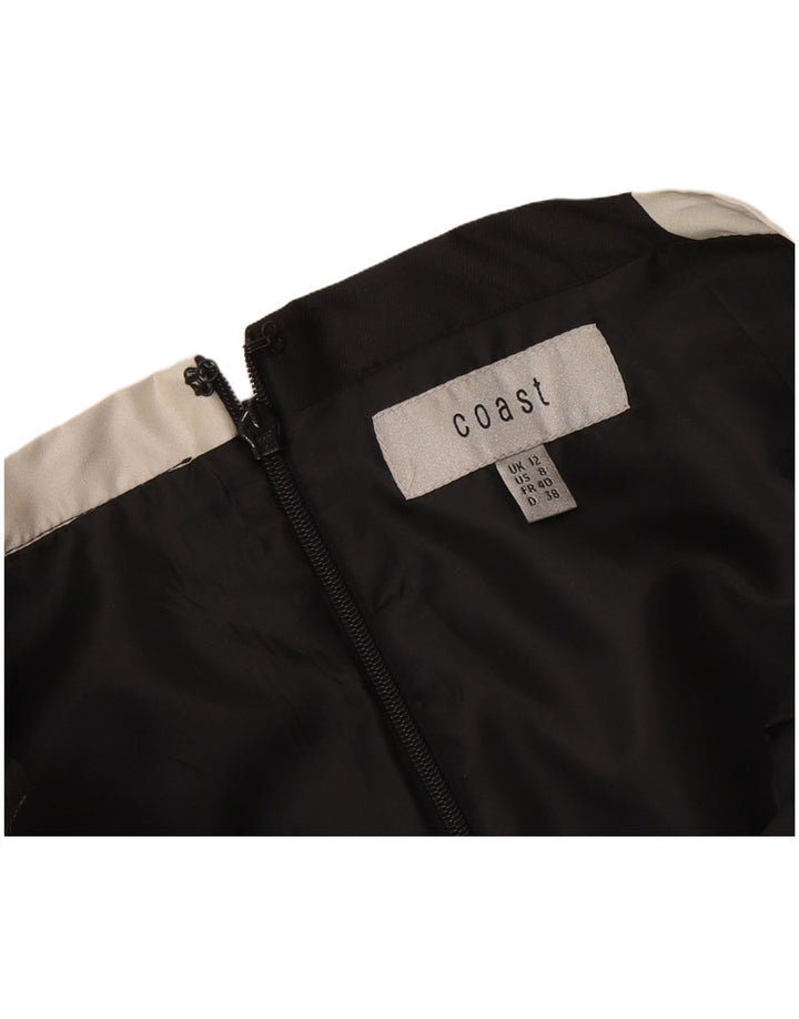 Coast Womens A-Line Skirt UK 12 Medium W30 Black Geometric