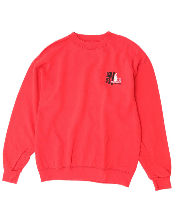 Jerzees Mens Regular Fit Sweatshirt Jumper Medium Red Cotton