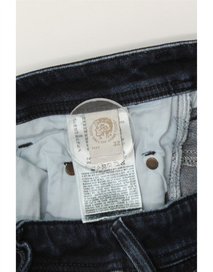 Diesel Mens Slim Jeans W32 L32 Navy Blue Cotton