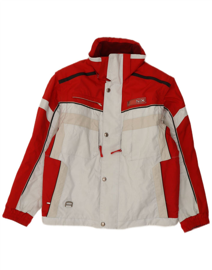 Phoenix Mens Ski Jacket IT 50 Large Red Colourblock Polyester