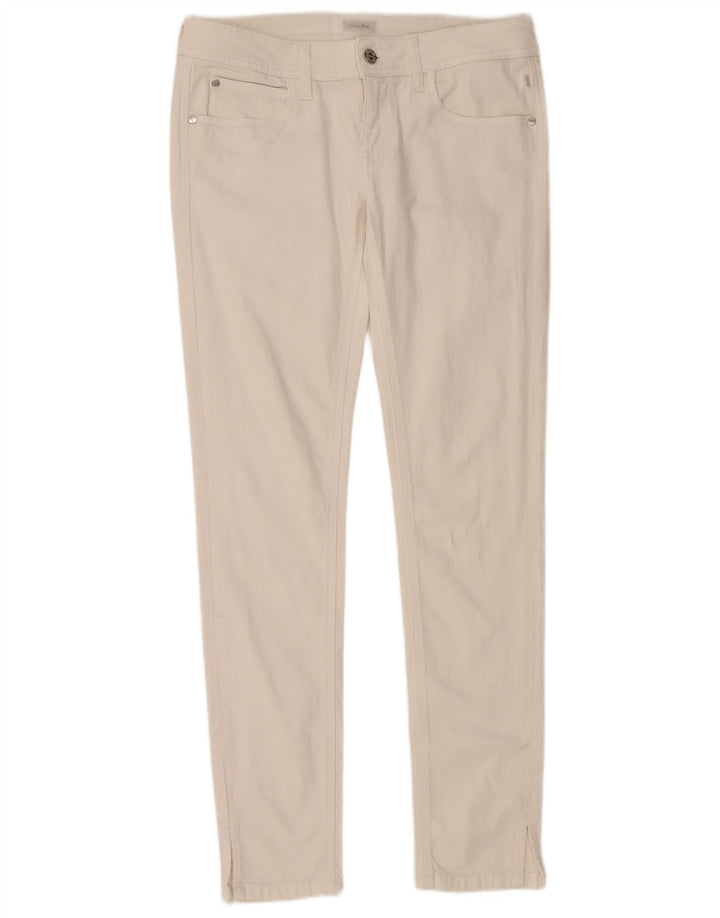 MELTIN' POT Womens Skinny Jeans W29 L32 White Cotton