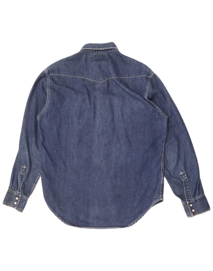 Levi's Mens Denim Shirt Medium Blue Cotton