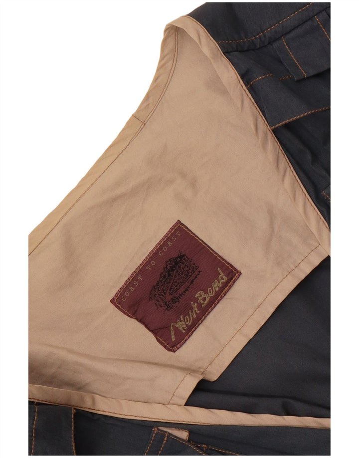 Vintage Mens Utility Gilet UK 36 Small Navy Blue