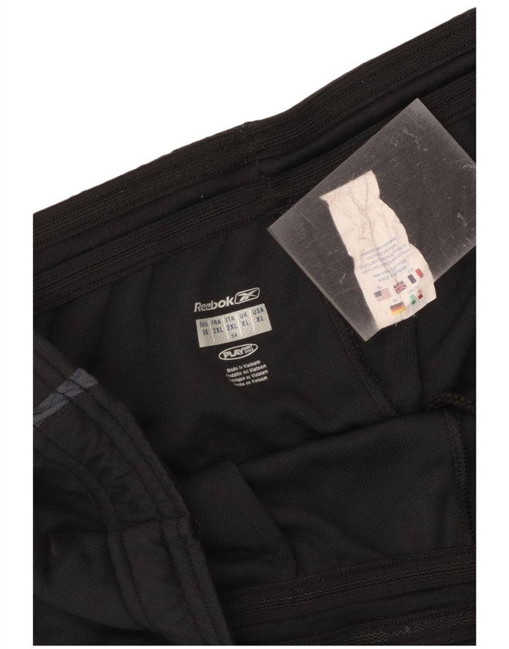 Reebok Mens Sport Shorts XL Black Polyester