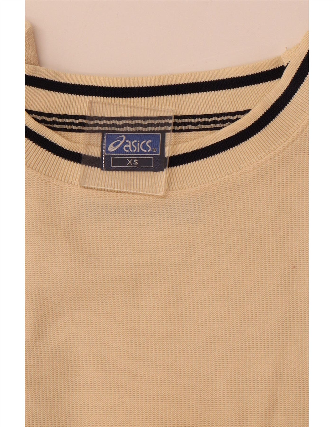 ASICS Mens T-Shirt Top XS Beige