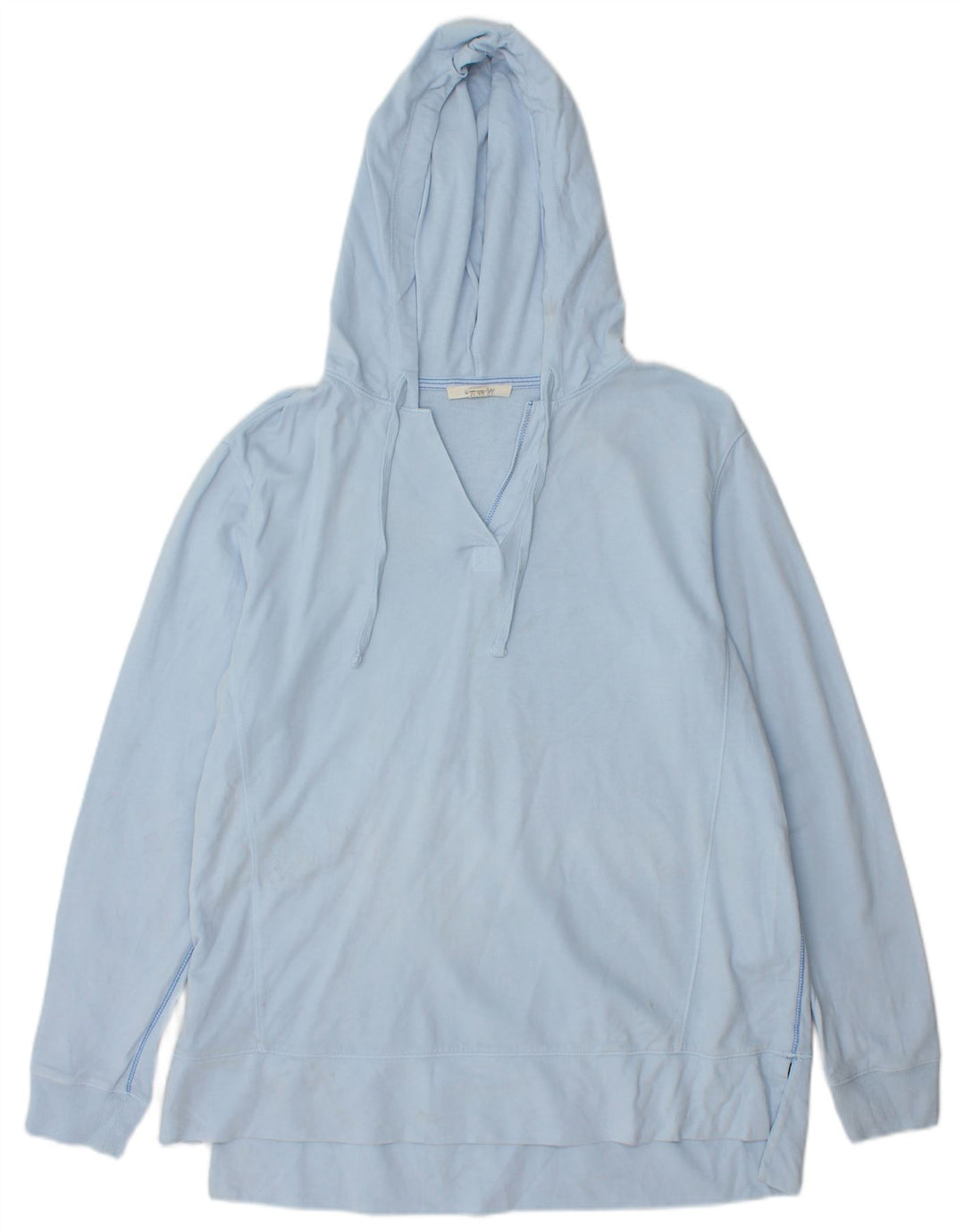 WHITE STUFF Womens Hoodie Jumper UK 12 Medium Blue Cotton