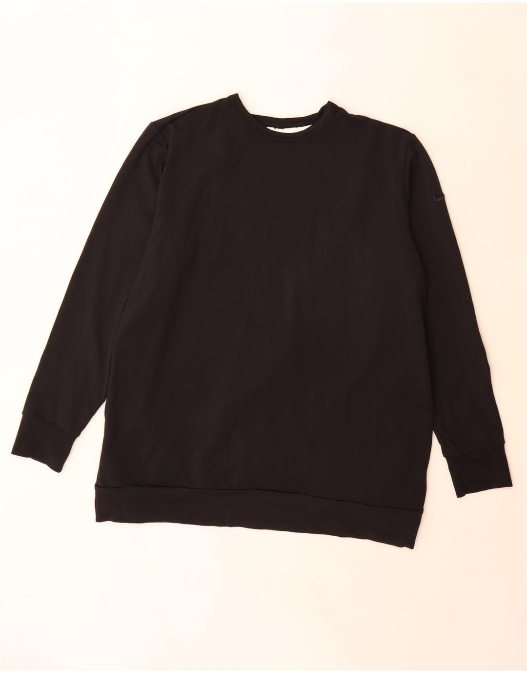 Nike Womens Dri Fit Oversized Sweatshirt Jumper UK 14 Medium Black