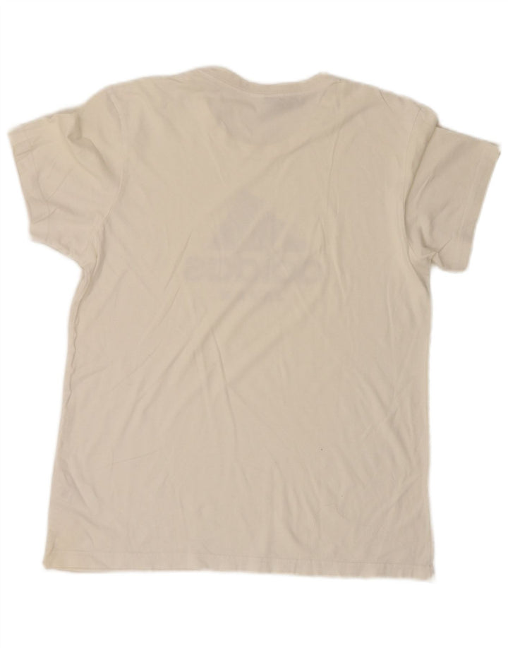 Adidas Mens Graphic T-Shirt Top Medium White
