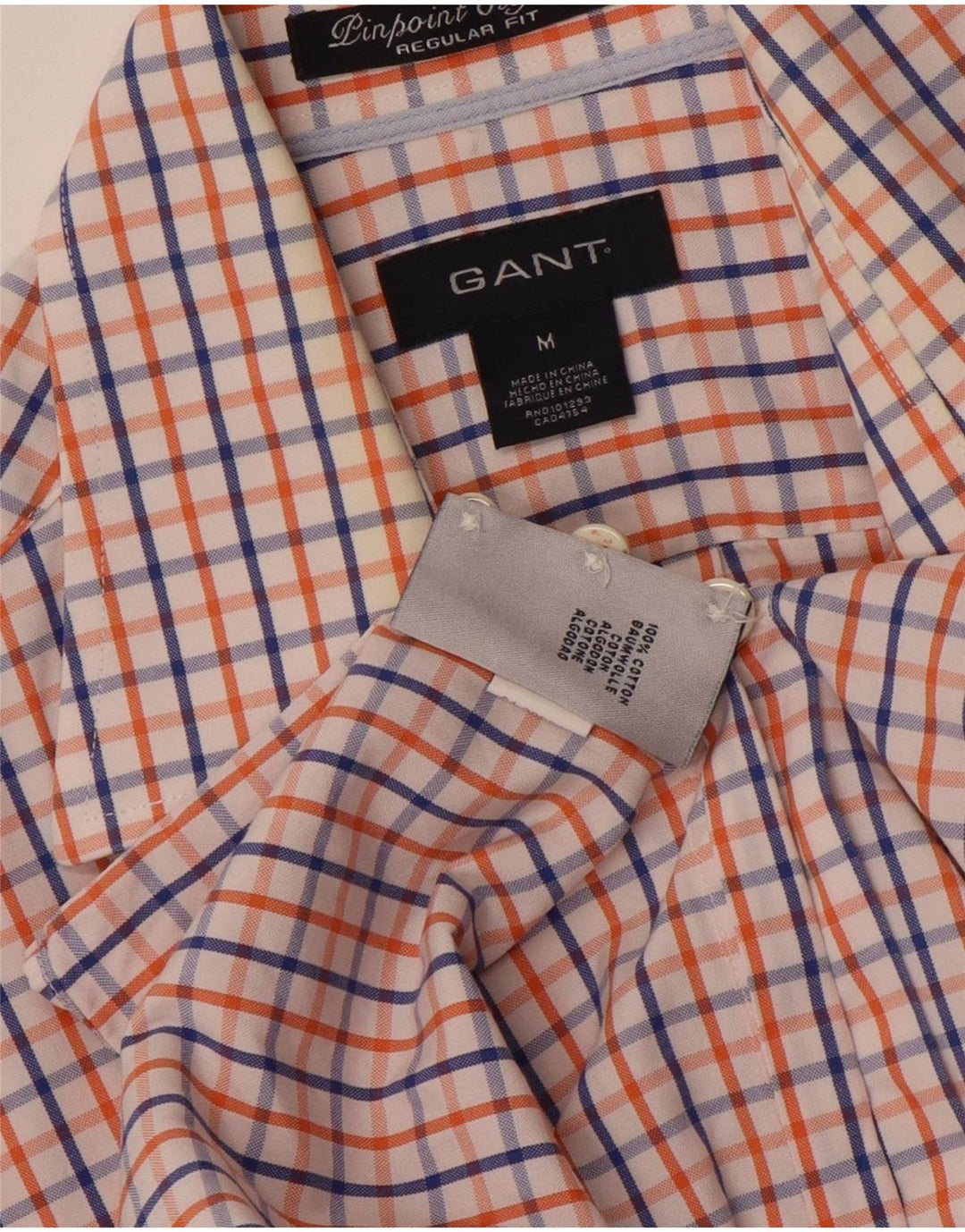 GANT Mens Regular Fit Shirt Medium Multicoloured Check Cotton