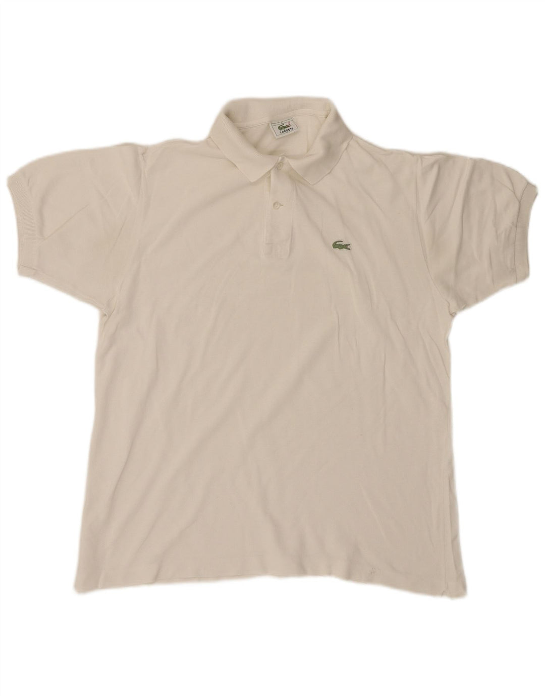 LACOSTE Mens Polo Shirt Size 5 Large Beige