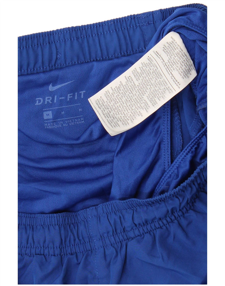 NIKE Mens Dri Fit Graphic Sport Shorts Medium Blue Polyester