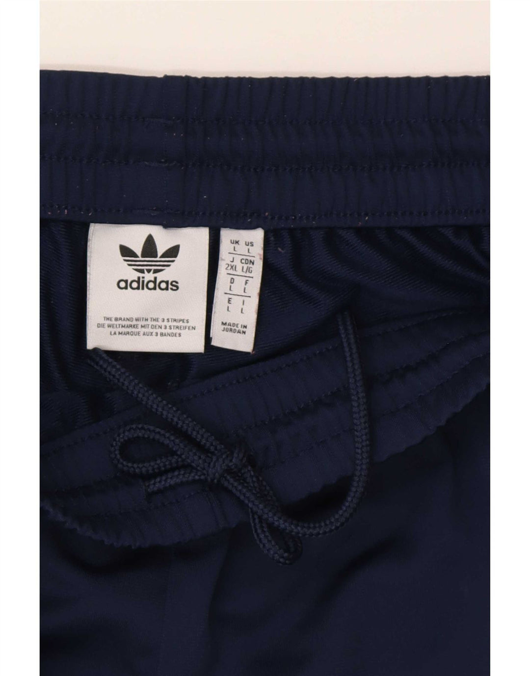 Adidas Mens Tracksuit Trousers Large Navy Blue Polyester