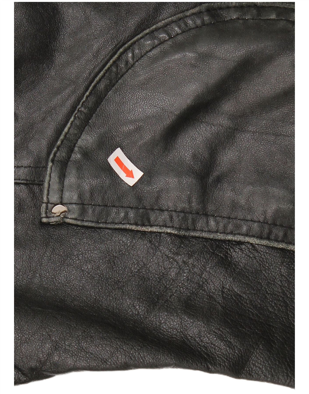 MOTIVI Womens Leather Jacket UK 14 Medium Black